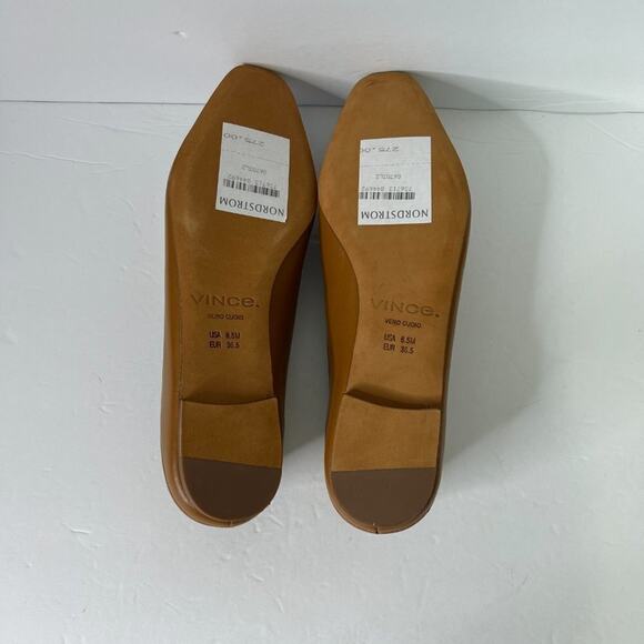 Vince  Branine Square Toe Slip On Leather Loafers 6.5 - Picture 9 of 10